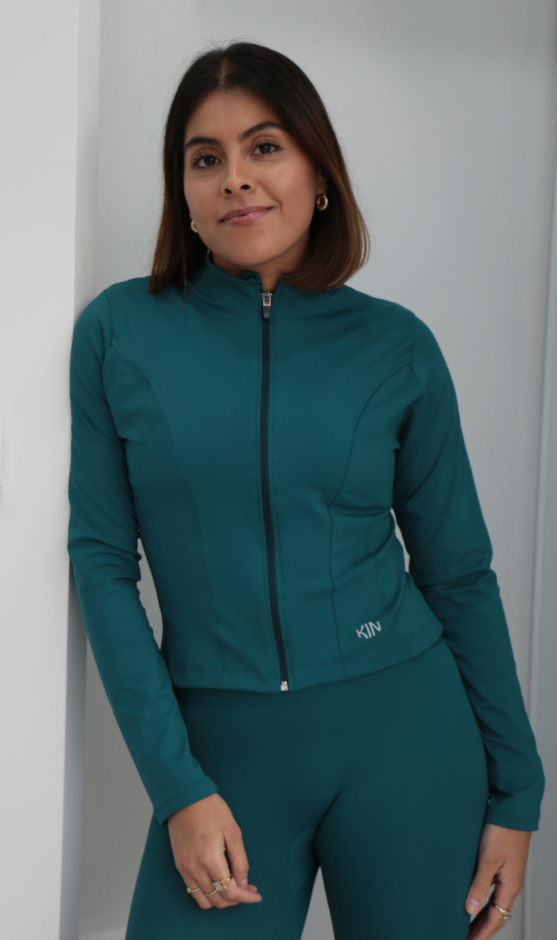 Curve Jacket Verde Lago