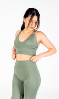 Tank top deportivo mujer básico color verde Martini KIN Active