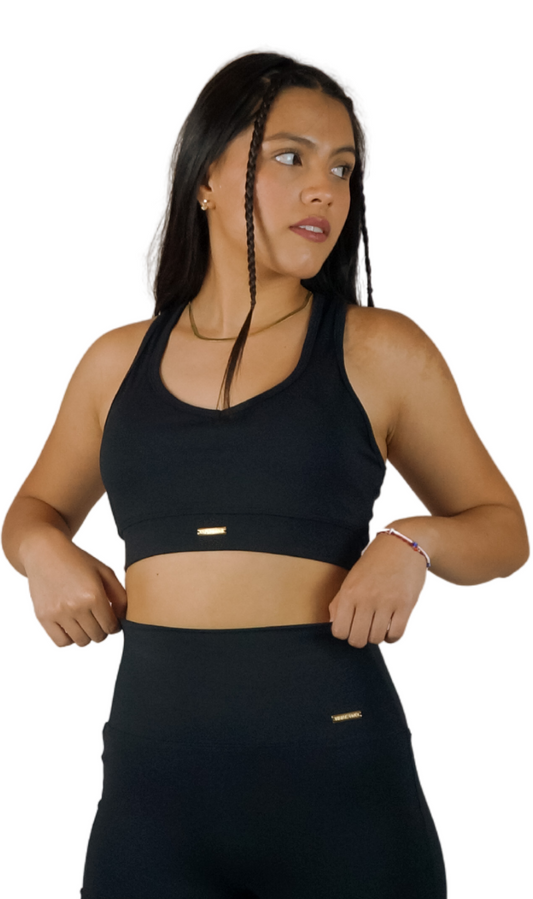 ECO Halter Bra Onyx